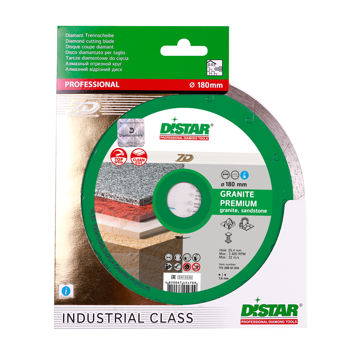 DISTAR Diamond Cutting Blade 7D 1A1R GRANITE PREMIUM Ø125-400