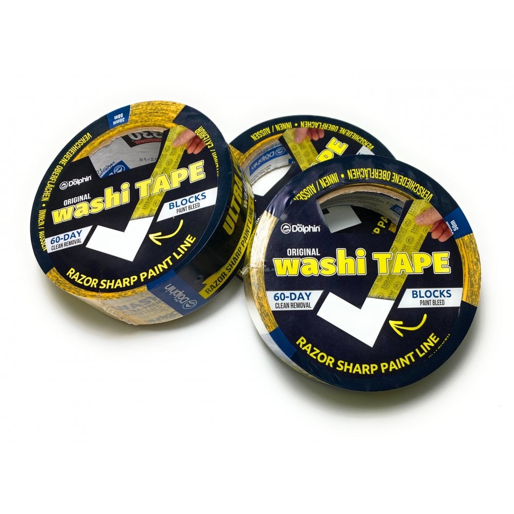 WASHI TAPE - 60 Days Ultra Premium Rice Paper Painters Tape (38mm x 50m)
