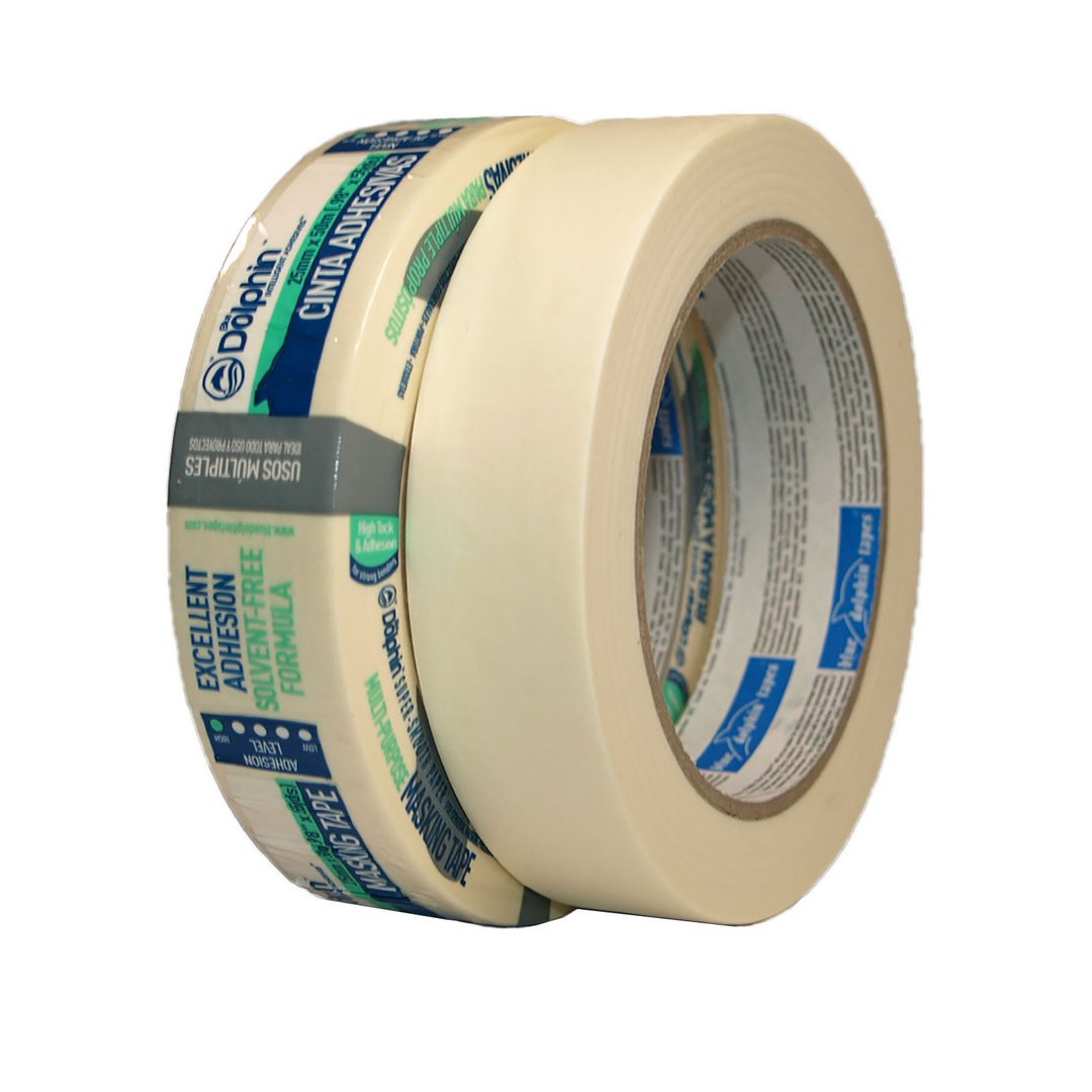 PAINTERS TAPE - Extra Strong Yellow Masking Tape, High Performance, UV Resistant (25mm x 50m)